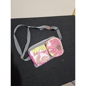 Handmade Upcycled Vintage Floral Patterned Fanny Pack Belt Bag Bum Bag Sling Bag